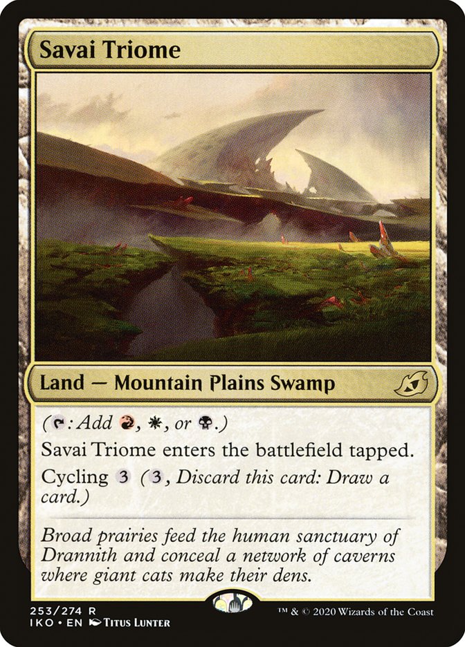 Savai Triome [Ikoria: Lair of Behemoths] MTG Single Magic: The Gathering    | Red Claw Gaming