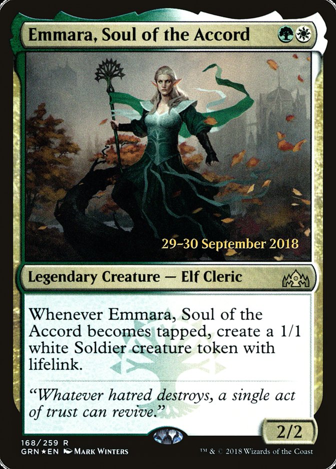 Emmara, Soul of the Accord [Guilds of Ravnica Prerelease Promos] MTG Single Magic: The Gathering    | Red Claw Gaming