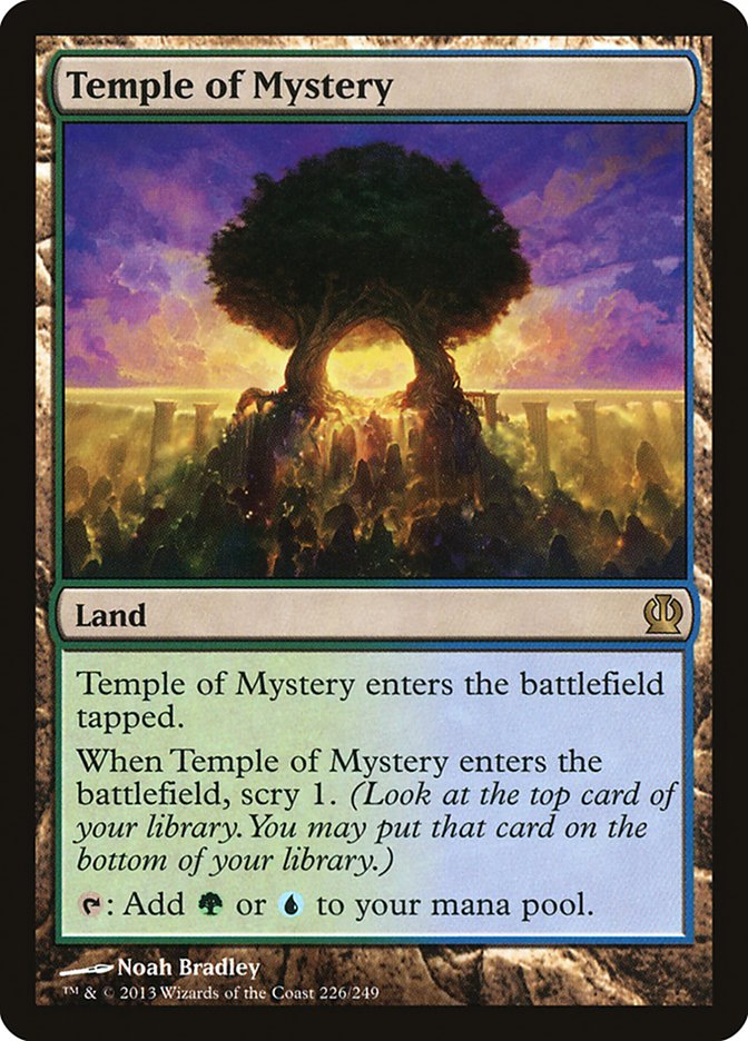 Temple of Mystery [Theros] MTG Single Magic: The Gathering    | Red Claw Gaming