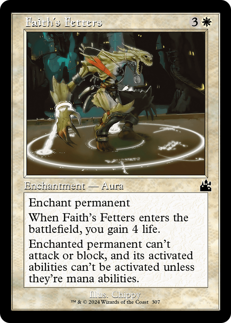 Faith's Fetters (Retro Frame) [Ravnica Remastered] MTG Single Magic: The Gathering    | Red Claw Gaming