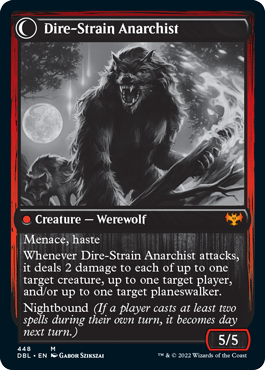 Volatile Arsonist // Dire-Strain Anarchist [Innistrad: Double Feature] MTG Single Magic: The Gathering    | Red Claw Gaming