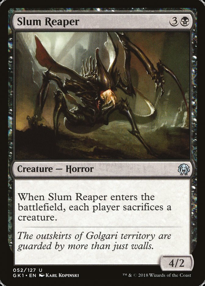 Slum Reaper [Guilds of Ravnica Guild Kit] MTG Single Magic: The Gathering    | Red Claw Gaming
