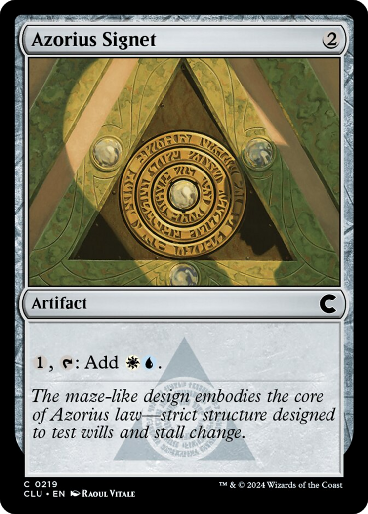 Azorius Signet [Ravnica: Clue Edition] MTG Single Magic: The Gathering    | Red Claw Gaming