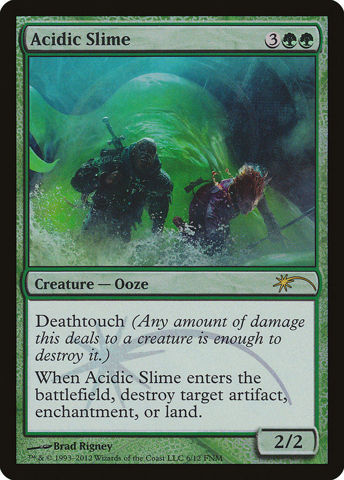 Acidic Slime [Friday Night Magic 2012] MTG Single Magic: The Gathering    | Red Claw Gaming