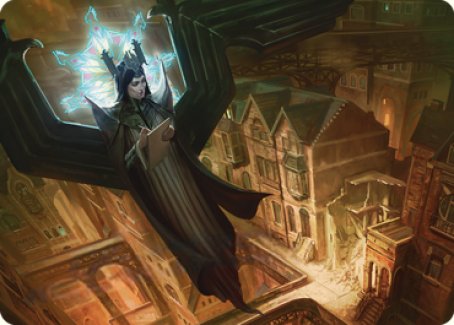 Angelic Sleuth Art Card [Streets of New Capenna Art Series] MTG Single Magic: The Gathering    | Red Claw Gaming