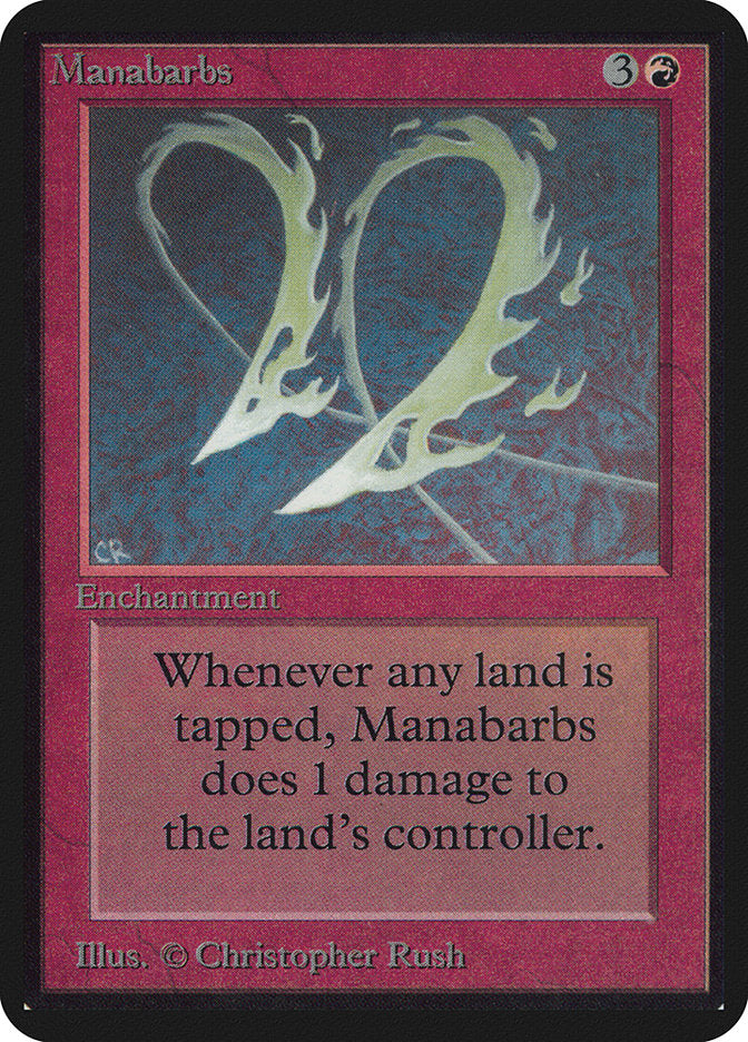 Manabarbs [Alpha Edition] MTG Single Magic: The Gathering    | Red Claw Gaming