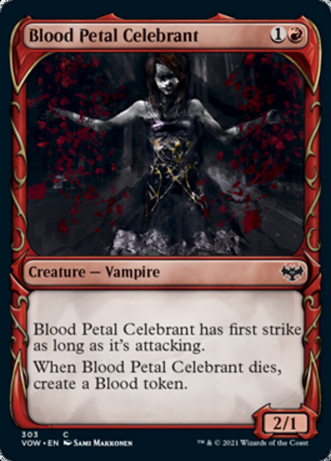 Blood Petal Celebrant (Showcase Fang Frame) [Innistrad: Crimson Vow] MTG Single Magic: The Gathering    | Red Claw Gaming