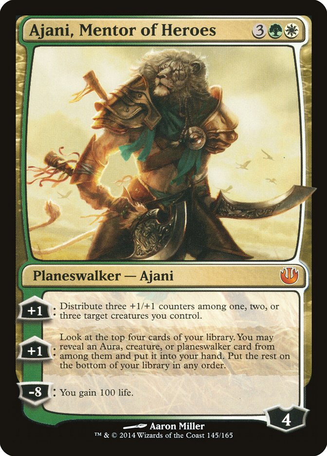 Ajani, Mentor of Heroes [Journey into Nyx] MTG Single Magic: The Gathering    | Red Claw Gaming
