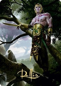 Tyvar Kell Art Card (Gold-Stamped Signature) [Kaldheim Art Series] MTG Single Magic: The Gathering    | Red Claw Gaming