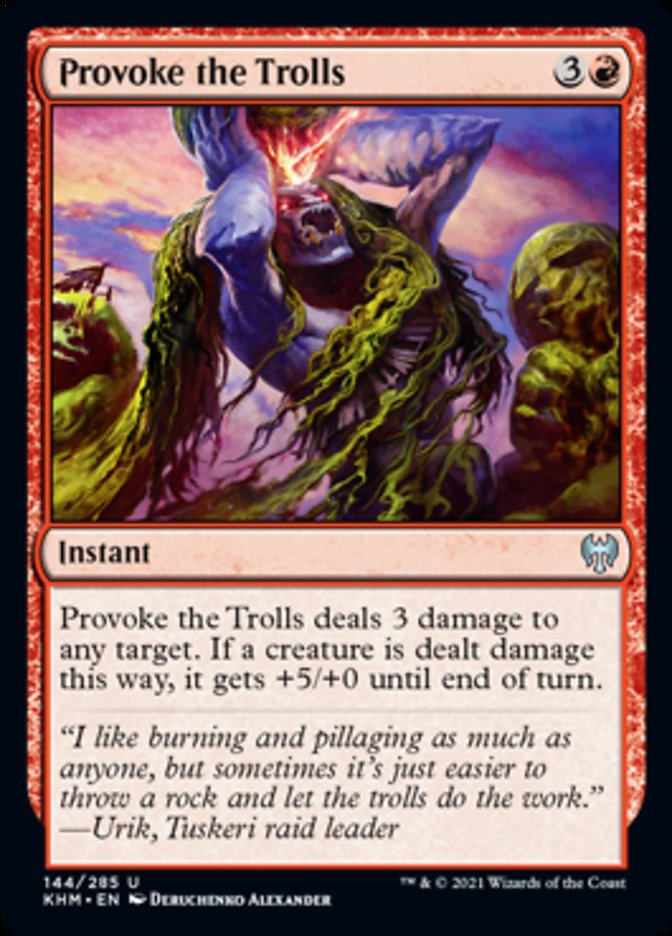 Provoke the Trolls [Kaldheim] MTG Single Magic: The Gathering    | Red Claw Gaming