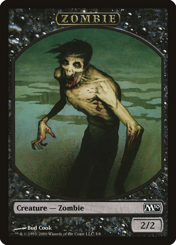 Zombie Token [Magic 2010 Tokens] MTG Single Magic: The Gathering    | Red Claw Gaming