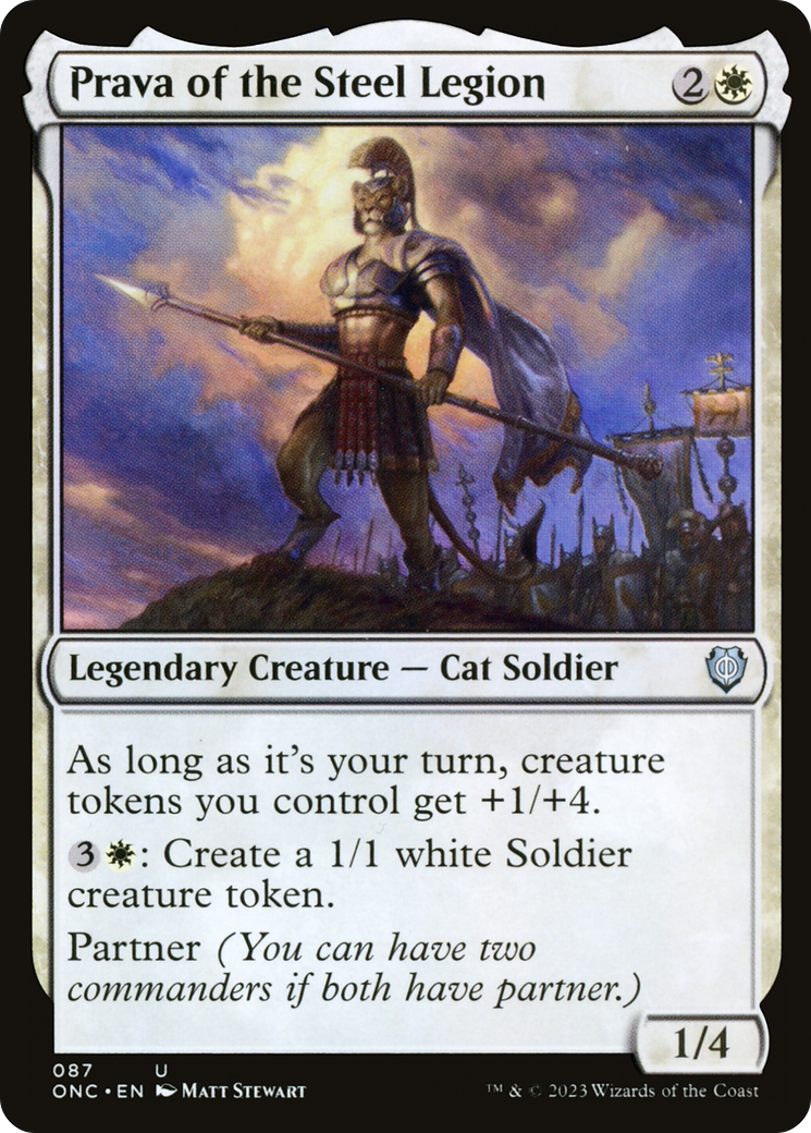 Prava of the Steel Legion [Phyrexia: All Will Be One Commander] MTG Single Magic: The Gathering    | Red Claw Gaming