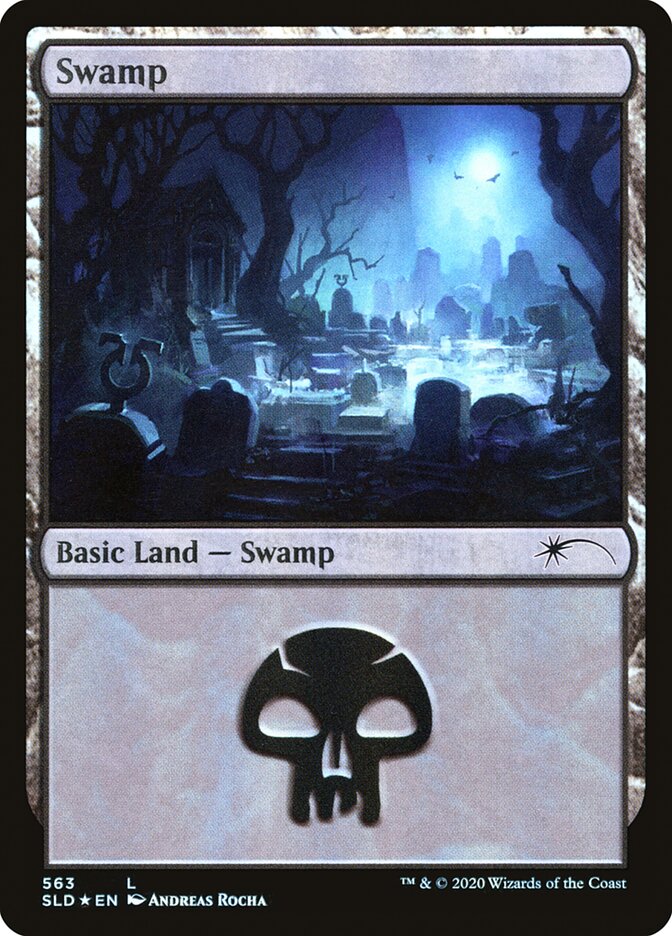Swamp (Spooky) (563) [Secret Lair Drop Promos] MTG Single Magic: The Gathering    | Red Claw Gaming