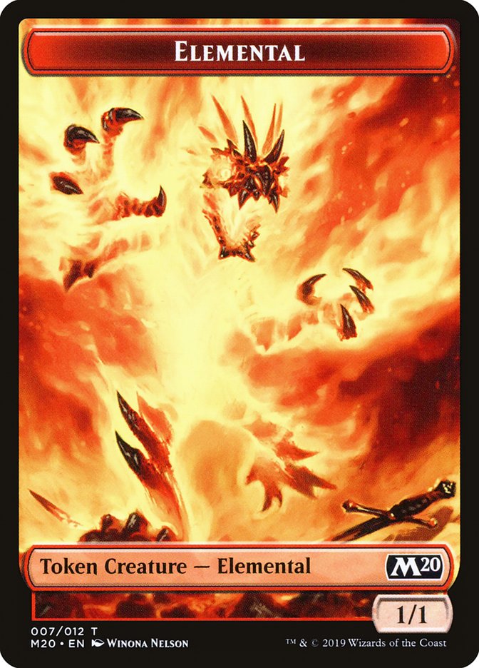 Elemental Token [Core Set 2020 Tokens] MTG Single Magic: The Gathering    | Red Claw Gaming