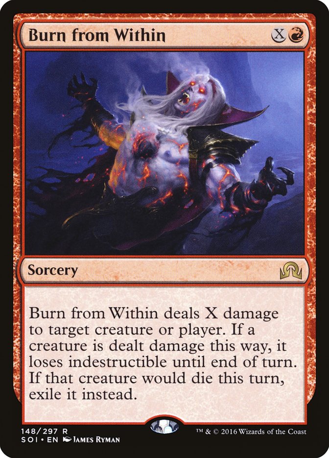 Burn from Within [Shadows over Innistrad] MTG Single Magic: The Gathering    | Red Claw Gaming
