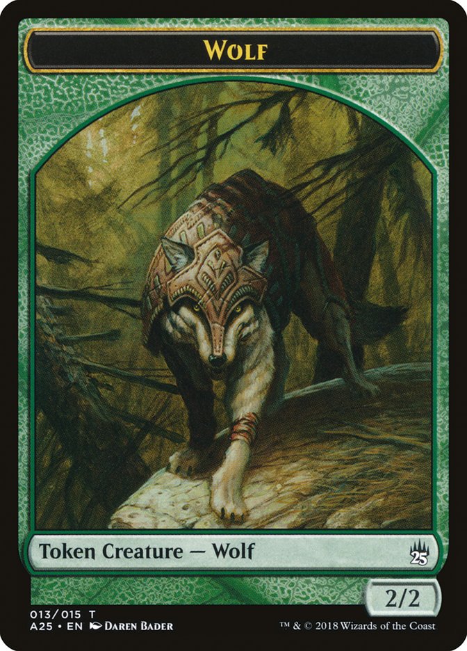 Wolf Token [Masters 25 Tokens] MTG Single Magic: The Gathering    | Red Claw Gaming