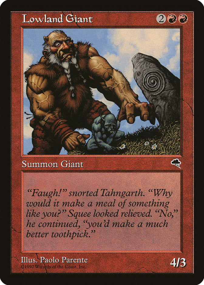 Lowland Giant [Tempest] MTG Single Magic: The Gathering    | Red Claw Gaming