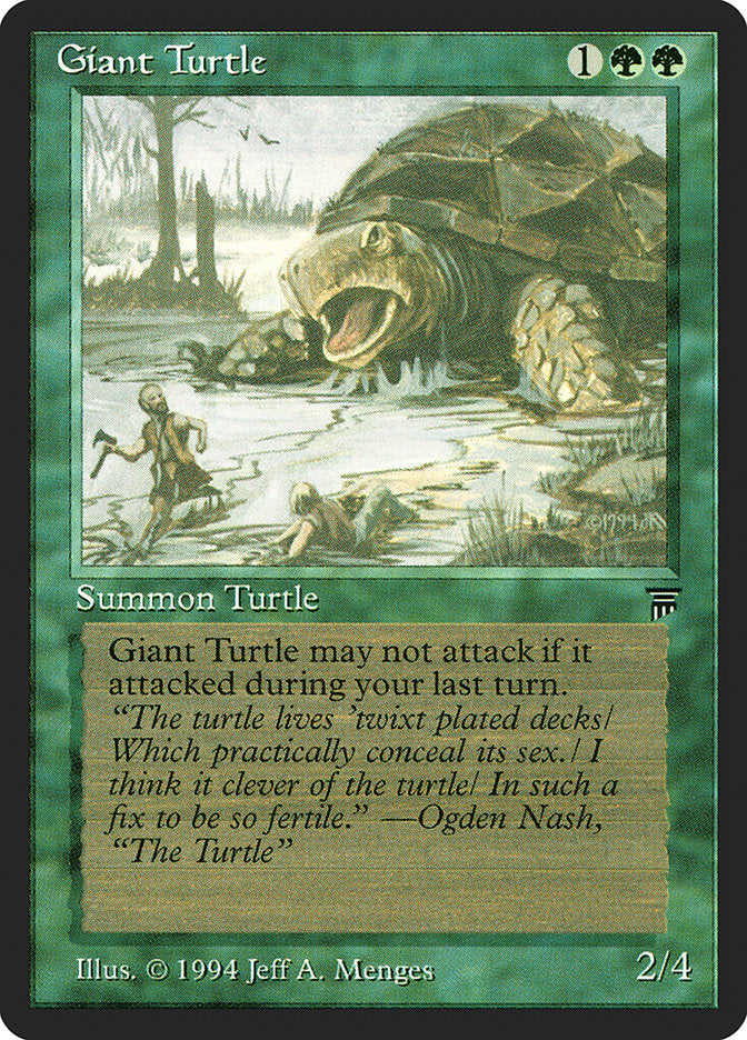 Giant Turtle [Legends] MTG Single Magic: The Gathering    | Red Claw Gaming