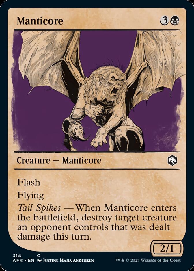 Manticore (Showcase) [Dungeons & Dragons: Adventures in the Forgotten Realms] MTG Single Magic: The Gathering    | Red Claw Gaming