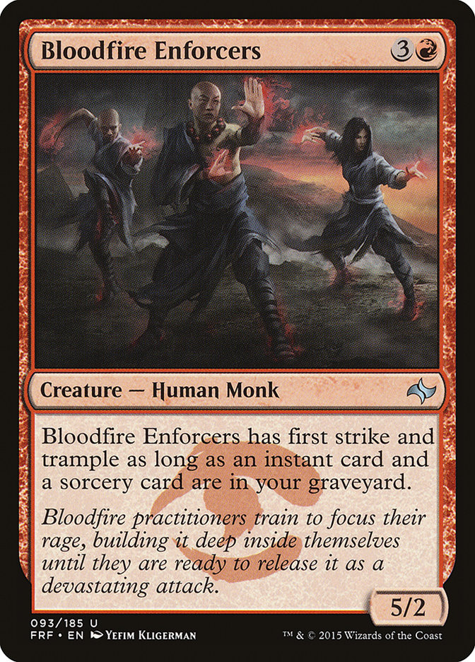 Bloodfire Enforcers [Fate Reforged] MTG Single Magic: The Gathering    | Red Claw Gaming