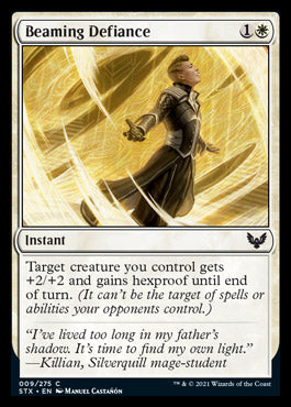 Beaming Defiance [Strixhaven: School of Mages] MTG Single Magic: The Gathering    | Red Claw Gaming