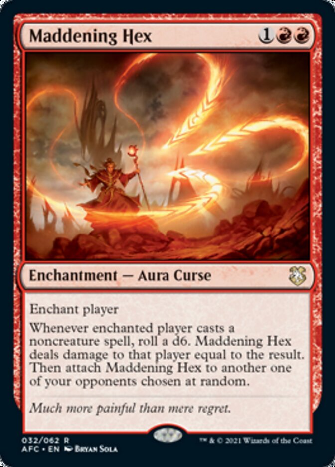Maddening Hex [Dungeons & Dragons: Adventures in the Forgotten Realms Commander] MTG Single Magic: The Gathering    | Red Claw Gaming