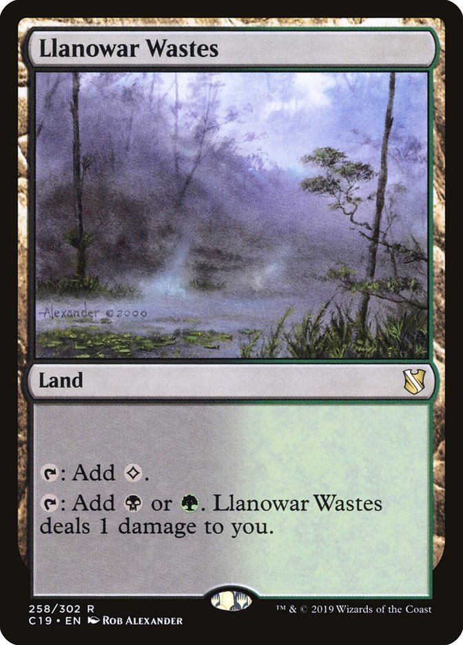Llanowar Wastes [Commander 2019] MTG Single Magic: The Gathering    | Red Claw Gaming