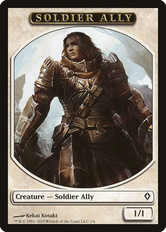 Soldier Ally Token [Worldwake Tokens] MTG Single Magic: The Gathering    | Red Claw Gaming