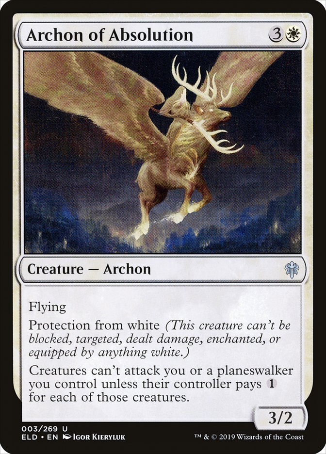 Archon of Absolution [Throne of Eldraine] MTG Single Magic: The Gathering    | Red Claw Gaming