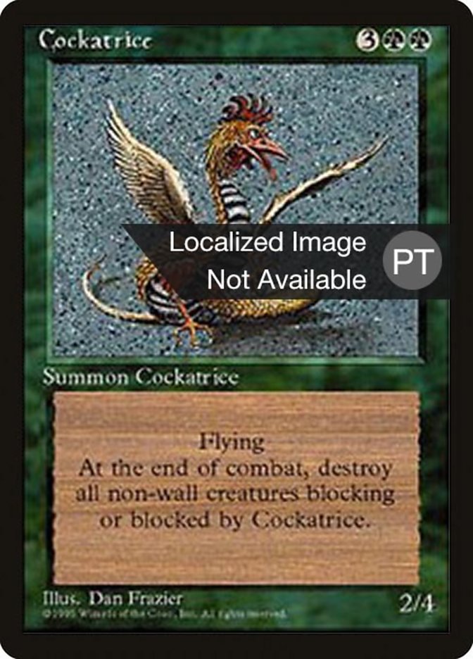 Cockatrice [Fourth Edition (Foreign Black Border)] MTG Single Magic: The Gathering    | Red Claw Gaming