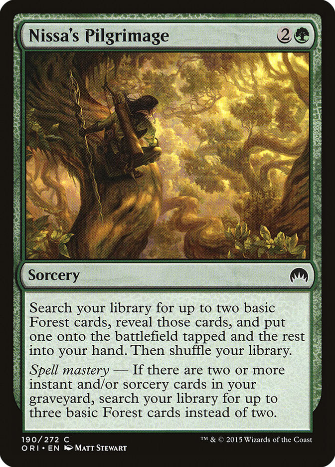 Nissa's Pilgrimage [Magic Origins] MTG Single Magic: The Gathering    | Red Claw Gaming