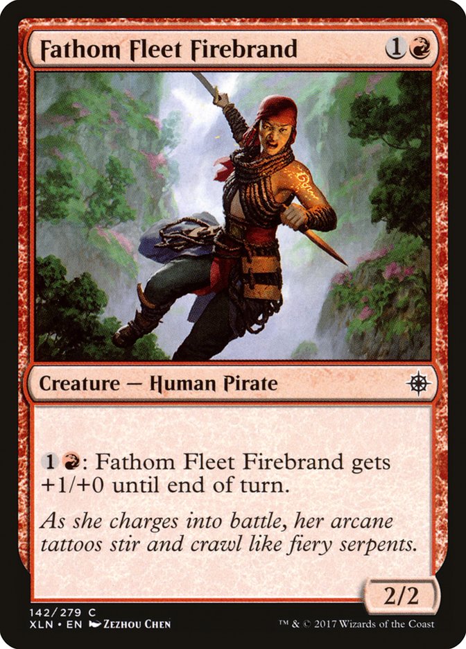 Fathom Fleet Firebrand [Ixalan] MTG Single Magic: The Gathering    | Red Claw Gaming