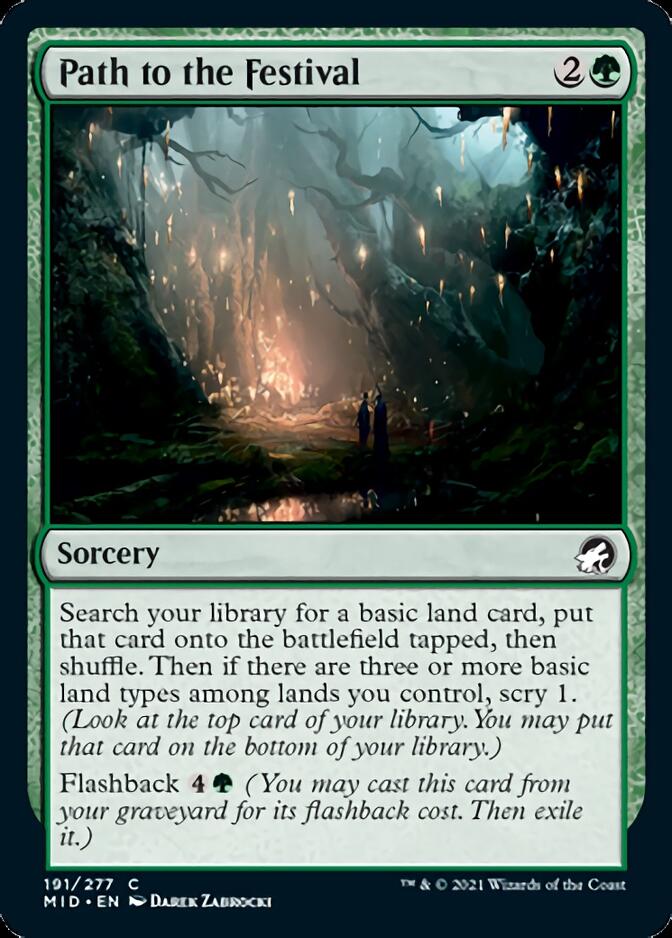 Path to the Festival [Innistrad: Midnight Hunt] MTG Single Magic: The Gathering    | Red Claw Gaming