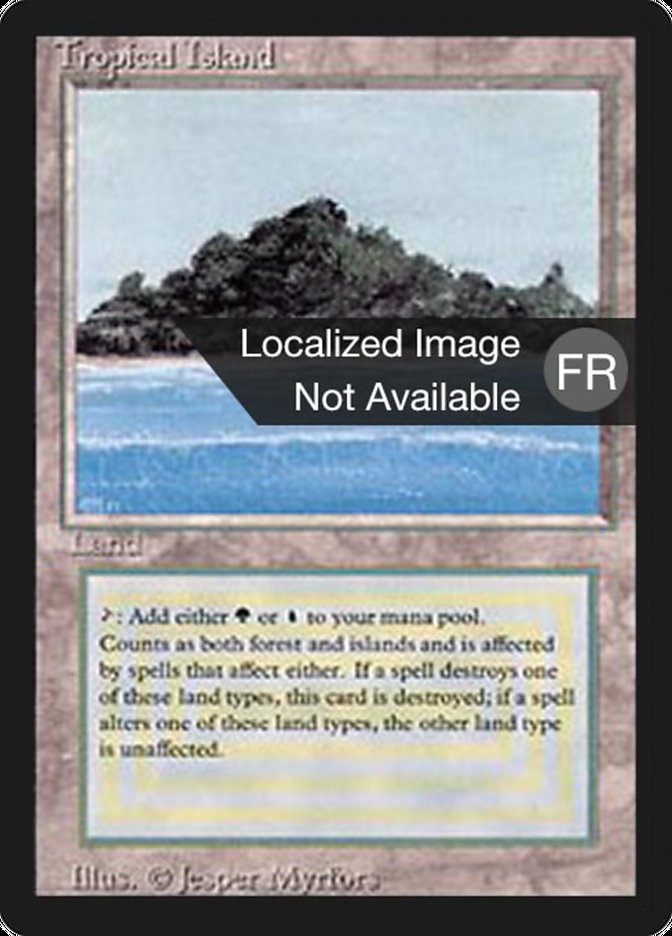 Tropical Island [Foreign Black Border] MTG Single Magic: The Gathering    | Red Claw Gaming