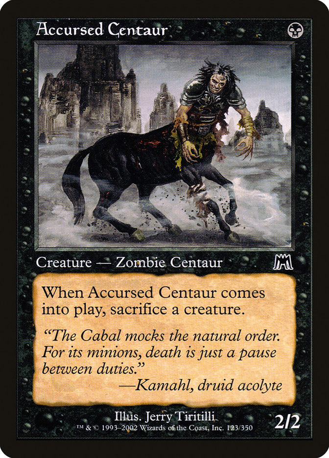 Accursed Centaur [Onslaught] MTG Single Magic: The Gathering    | Red Claw Gaming
