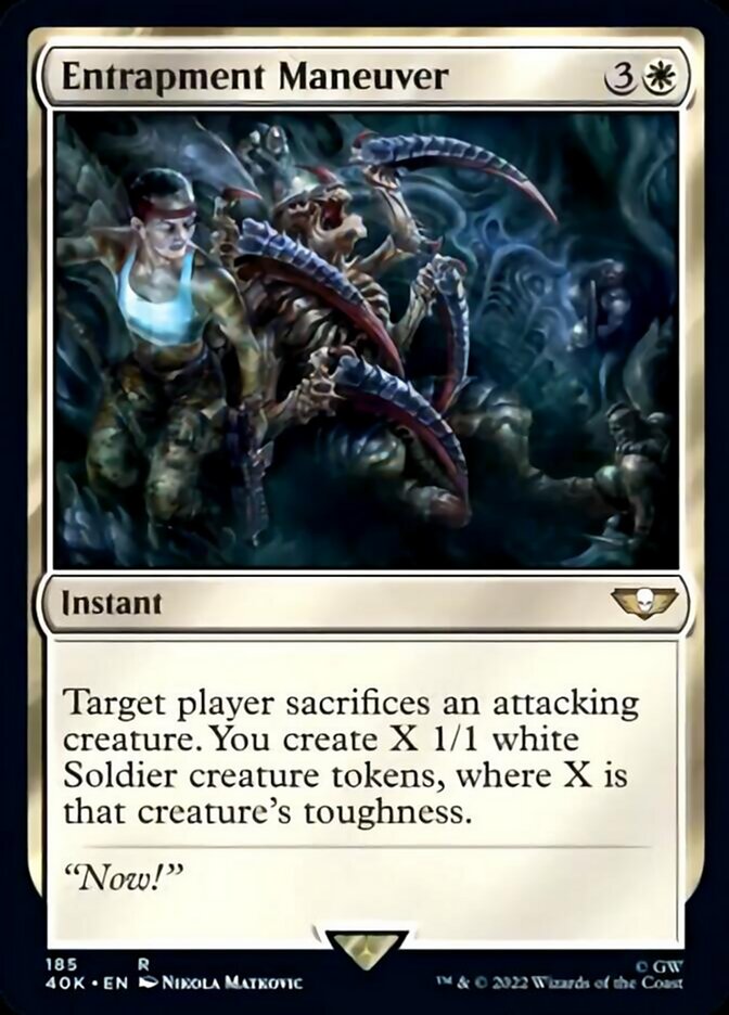 Entrapment Maneuver (Surge Foil) [Warhammer 40,000] MTG Single Magic: The Gathering    | Red Claw Gaming