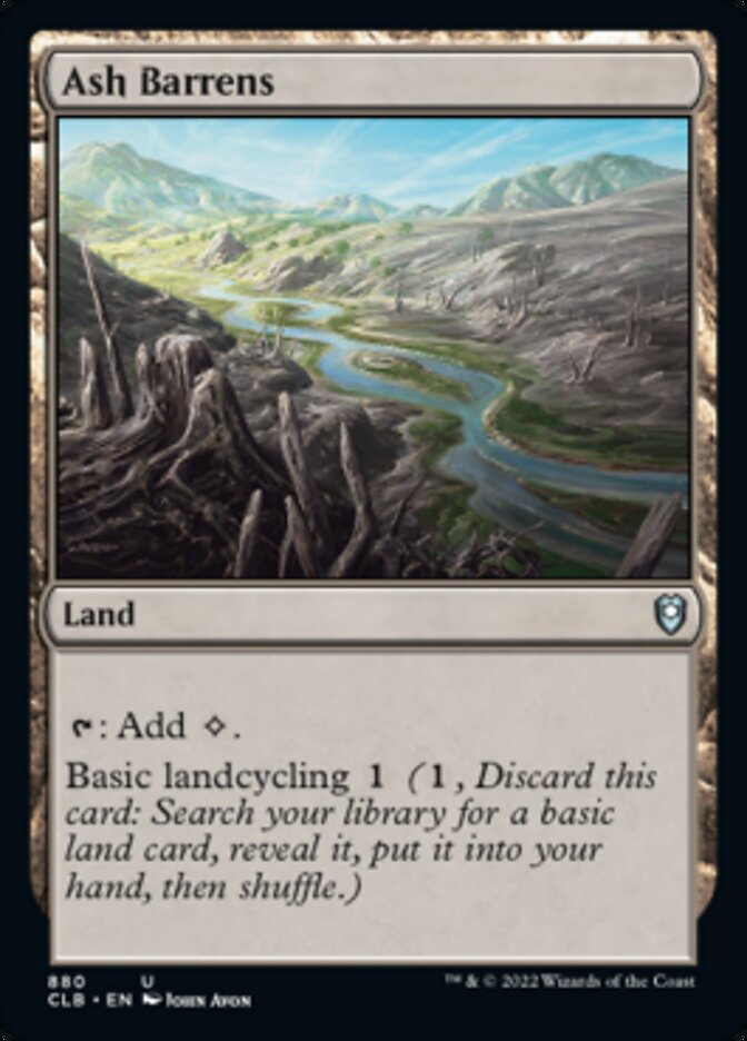 Ash Barrens [Commander Legends: Battle for Baldur's Gate] MTG Single Magic: The Gathering    | Red Claw Gaming