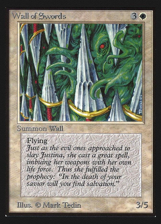 Wall of Swords [Collectors' Edition] MTG Single Magic: The Gathering    | Red Claw Gaming