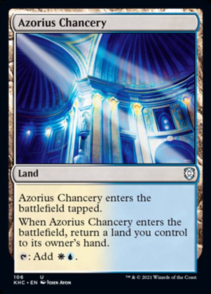 Azorius Chancery [Kaldheim Commander] MTG Single Magic: The Gathering    | Red Claw Gaming