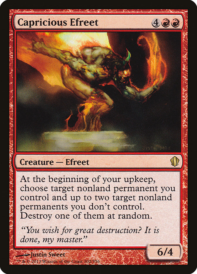Capricious Efreet [Commander 2013] MTG Single Magic: The Gathering    | Red Claw Gaming