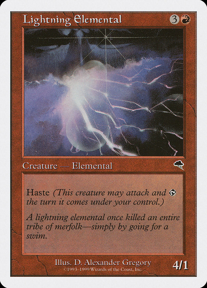 Lightning Elemental [Battle Royale] MTG Single Magic: The Gathering    | Red Claw Gaming