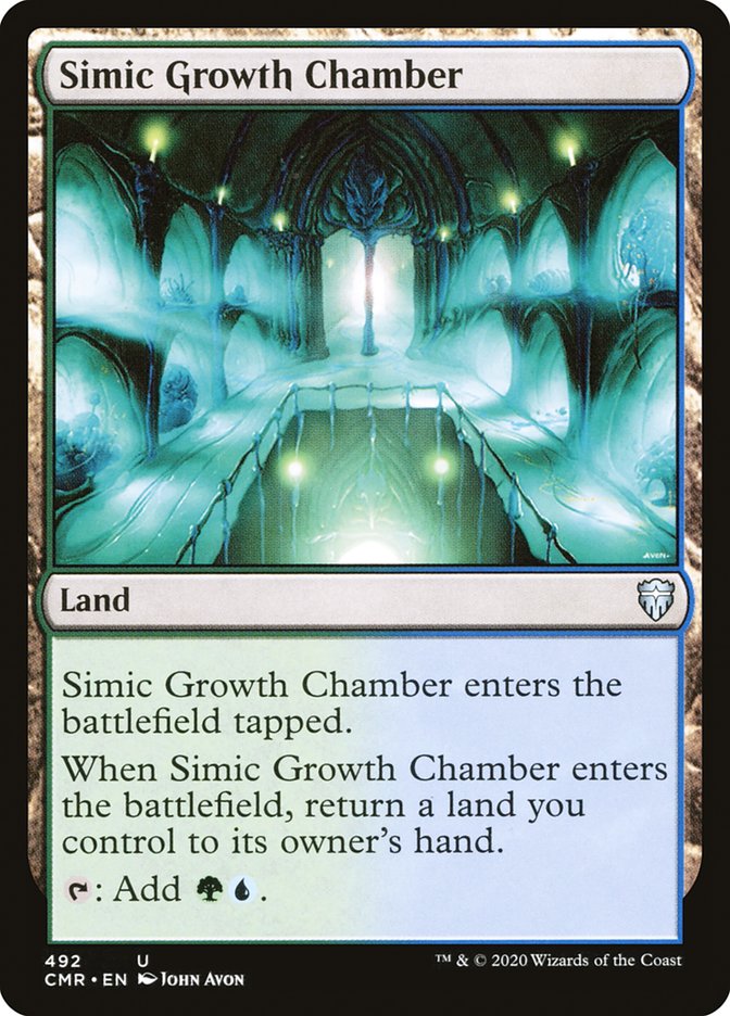 Simic Growth Chamber [Commander Legends] MTG Single Magic: The Gathering    | Red Claw Gaming