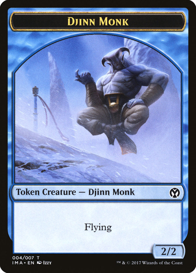Djinn Monk Token [Iconic Masters Tokens] MTG Single Magic: The Gathering    | Red Claw Gaming