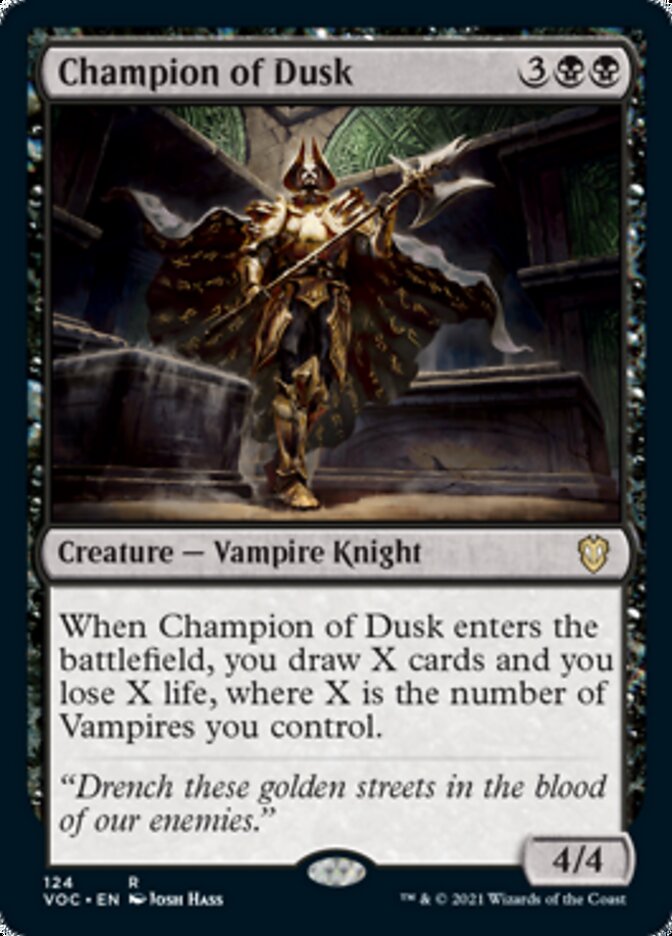 Champion of Dusk [Innistrad: Crimson Vow Commander] MTG Single Magic: The Gathering    | Red Claw Gaming