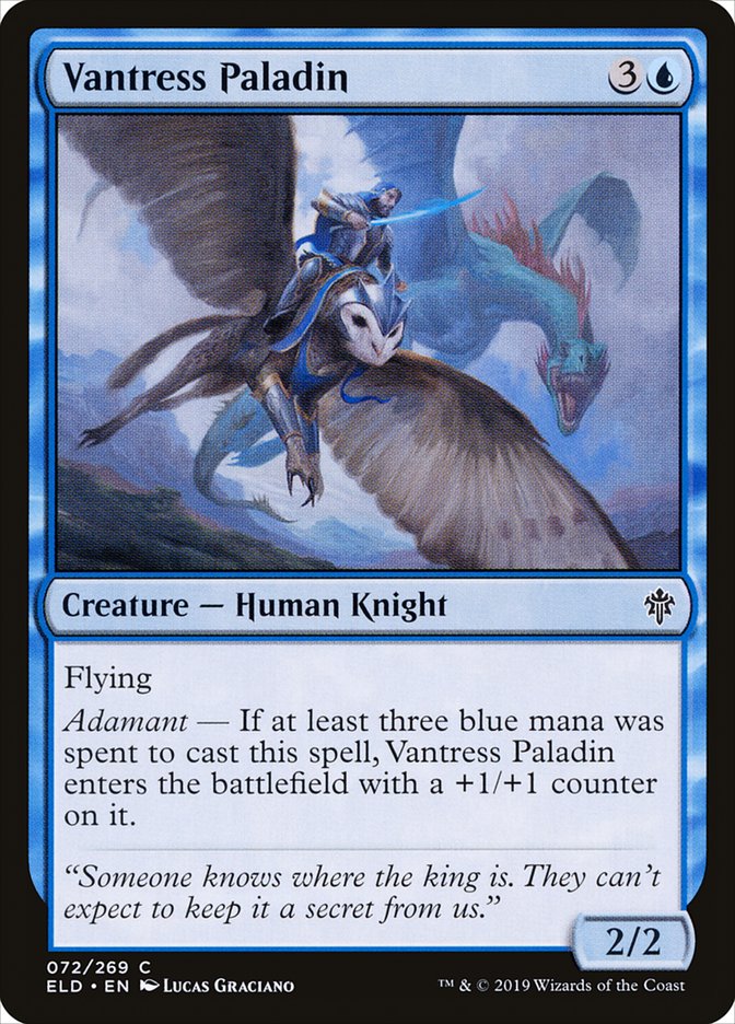 Vantress Paladin [Throne of Eldraine] MTG Single Magic: The Gathering    | Red Claw Gaming