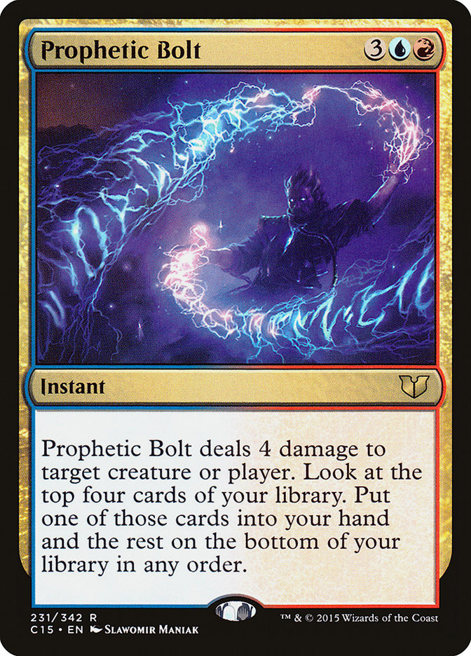 Prophetic Bolt [Commander 2015] MTG Single Magic: The Gathering    | Red Claw Gaming