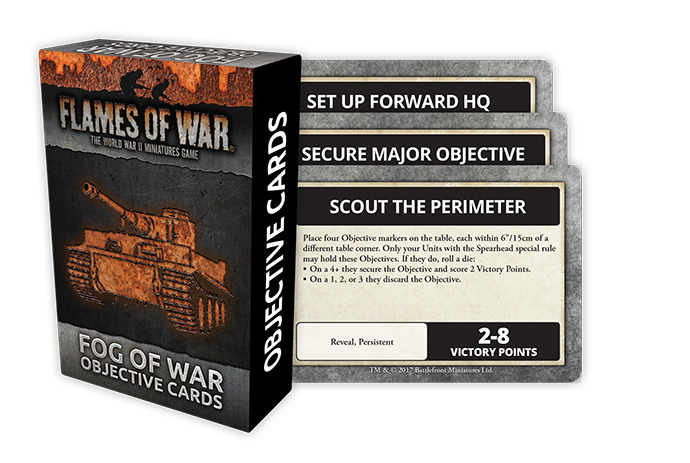Flames of War Fog of War Objective Cards Starter Set FLAMES OF WAR    | Red Claw Gaming
