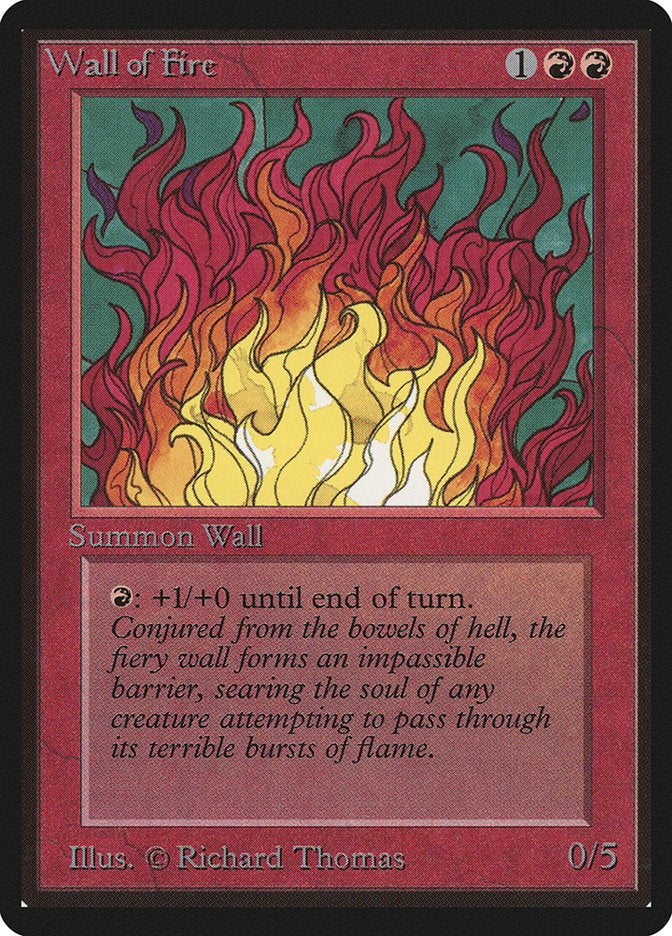 Wall of Fire [Beta Edition] MTG Single Magic: The Gathering    | Red Claw Gaming