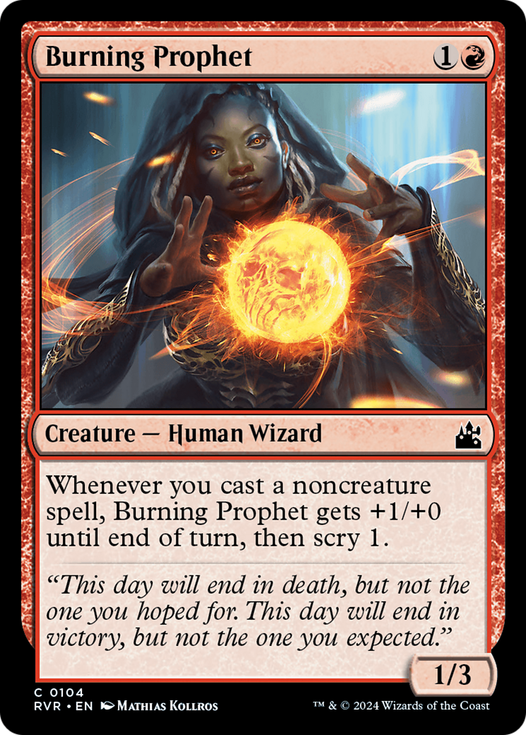 Burning Prophet [Ravnica Remastered] MTG Single Magic: The Gathering    | Red Claw Gaming