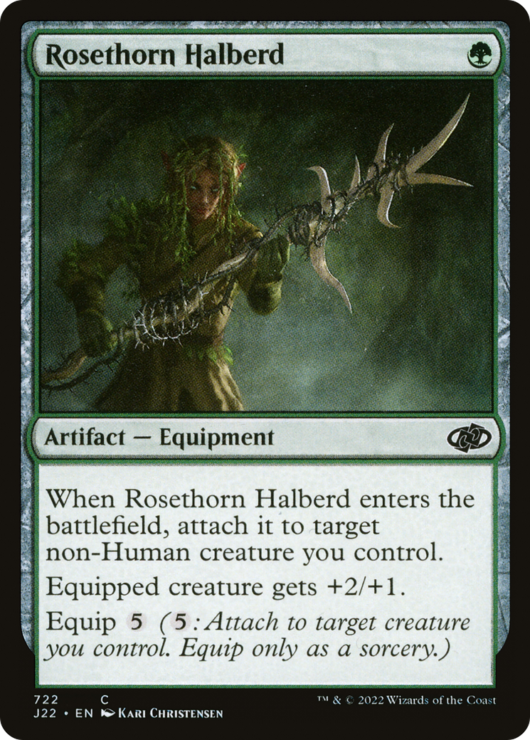 Rosethorn Halberd [Jumpstart 2022] MTG Single Magic: The Gathering    | Red Claw Gaming